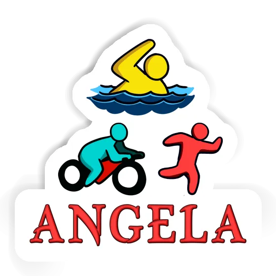 Angela Sticker Triathlet Image