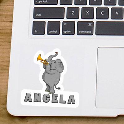 Sticker Angela Elephant Notebook Image