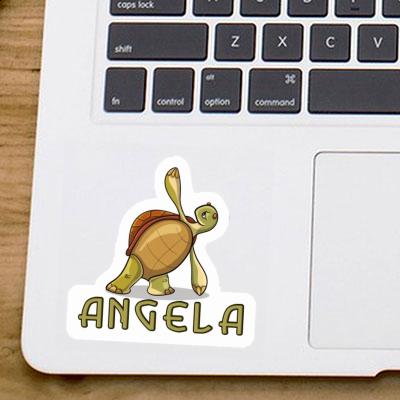 Aufkleber Schildkröte Angela Notebook Image