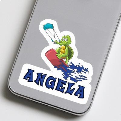 Sticker Angela Kitesurfer Laptop Image