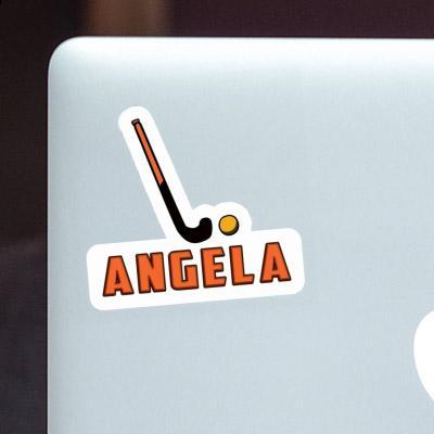 Aufkleber Angela Unihockeyschläger Laptop Image