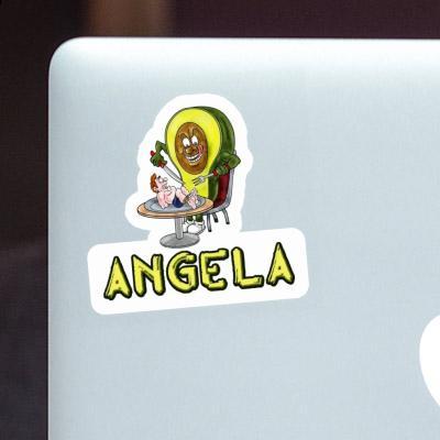 Sticker Avocado Angela Laptop Image