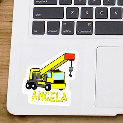 Angela Aufkleber Kran Laptop Image