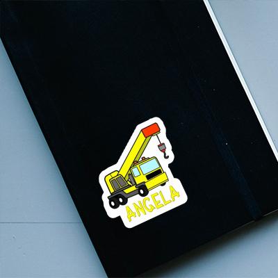 Angela Sticker Vehicle Crane Notebook Image