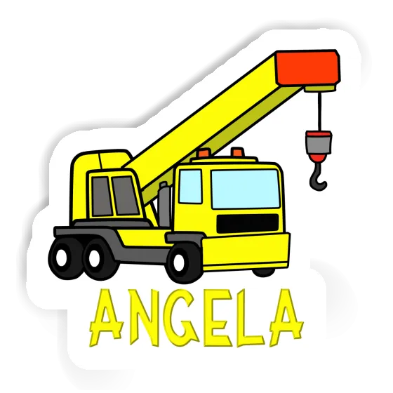Angela Sticker Vehicle Crane Notebook Image