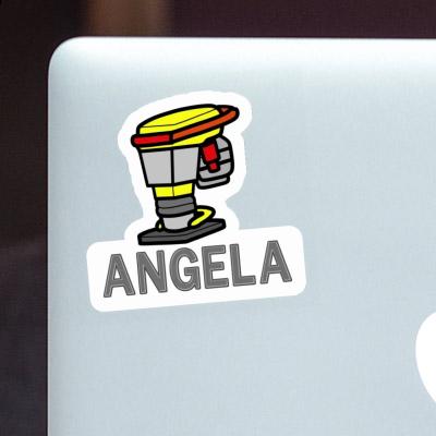 Vibrationsstampfer Aufkleber Angela Laptop Image