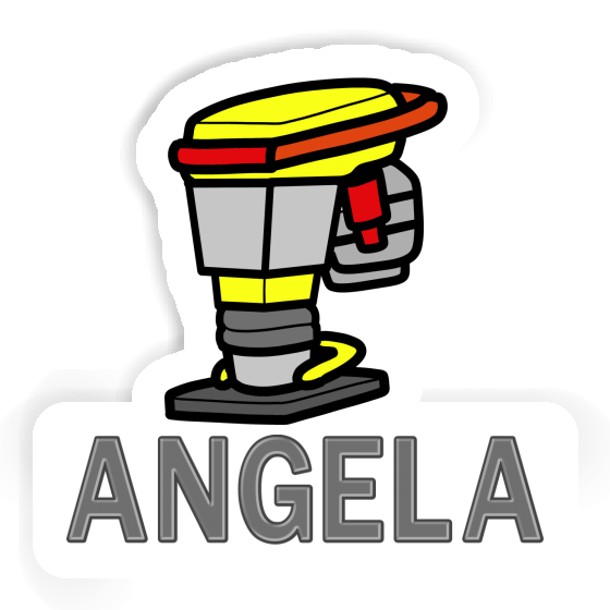 Vibrationsstampfer Aufkleber Angela Image
