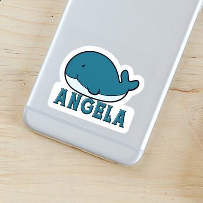 Angela Autocollant Baleine Laptop Image