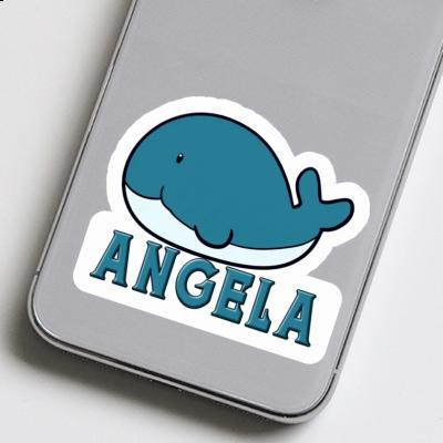 Angela Autocollant Baleine Notebook Image