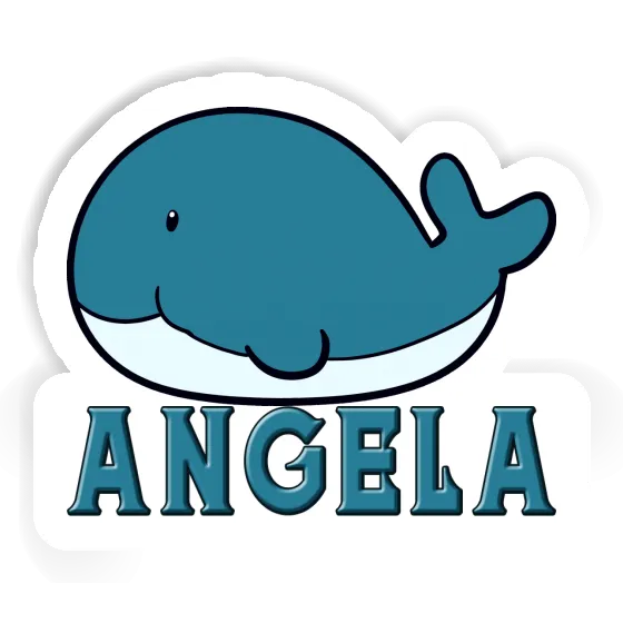 Walfisch Aufkleber Angela Notebook Image