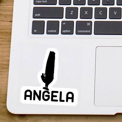 Angela Autocollant Windsurfer Laptop Image