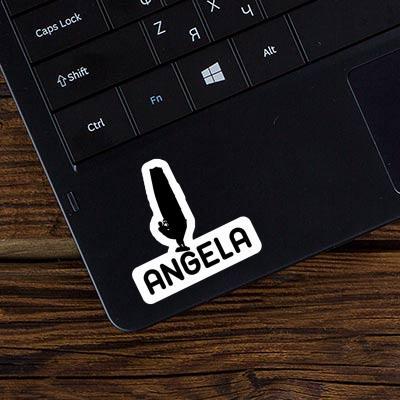 Sticker Angela Windsurfer Laptop Image