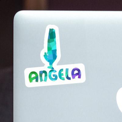 Angela Sticker Windsurfer Laptop Image