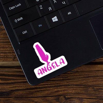 Angela Sticker Windsurfer Notebook Image