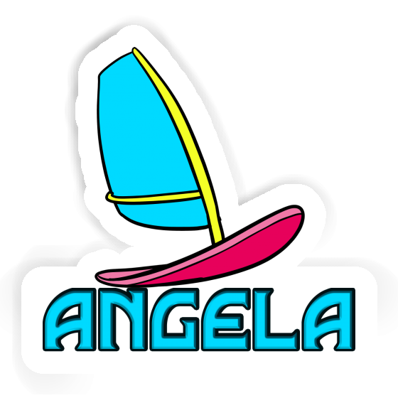 Windsurfbrett Aufkleber Angela Notebook Image
