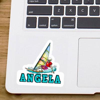 Surfer Sticker Angela Laptop Image