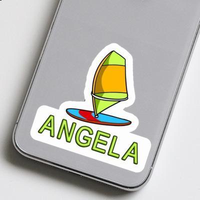 Autocollant Angela Planche à voile Notebook Image