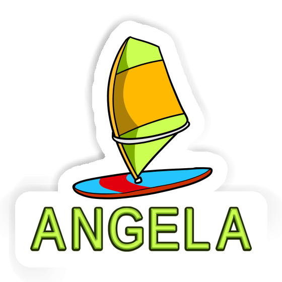 Angela Sticker Windsurf Board Notebook Image
