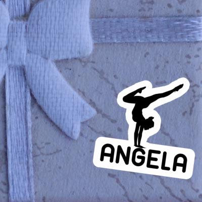 Yoga Woman Sticker Angela Notebook Image