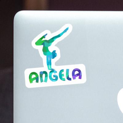Angela Sticker Yoga Woman Image