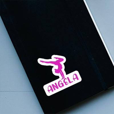 Sticker Angela Yoga-Frau Image