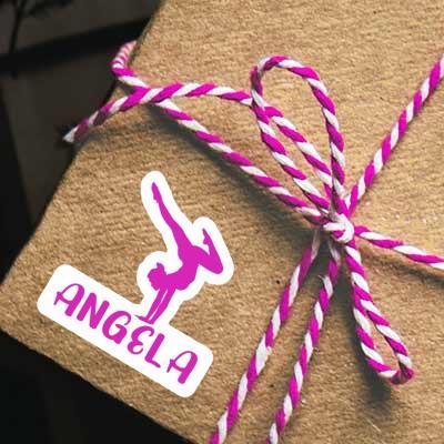 Autocollant Angela Femme de yoga Gift package Image