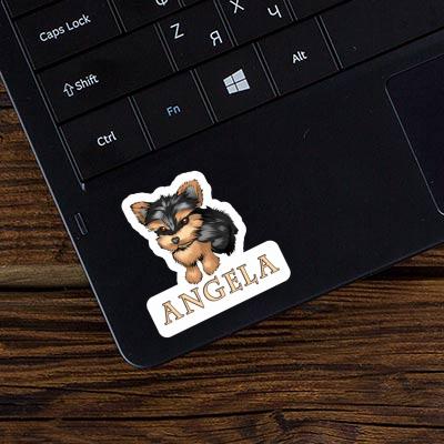 Terrier Aufkleber Angela Laptop Image