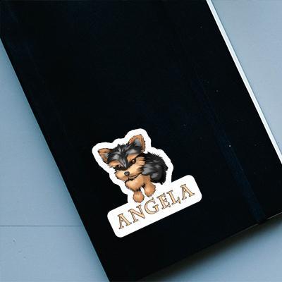 Terrier Aufkleber Angela Laptop Image