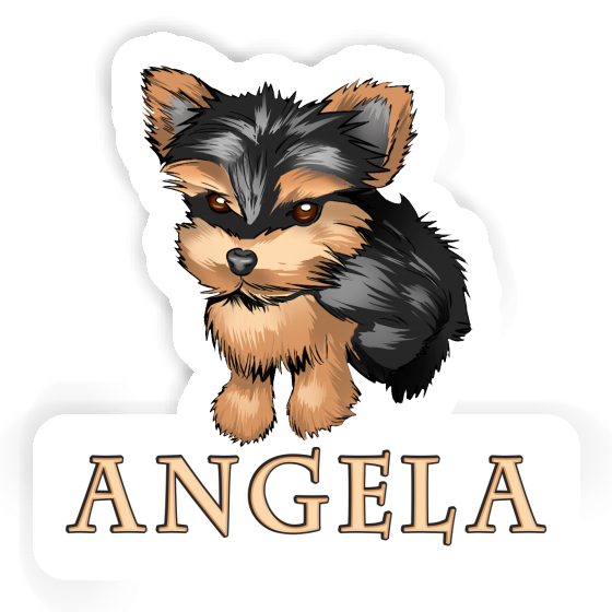 Sticker Yorkie Angela Gift package Image