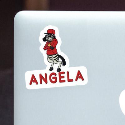Angela Sticker Zebra Laptop Image