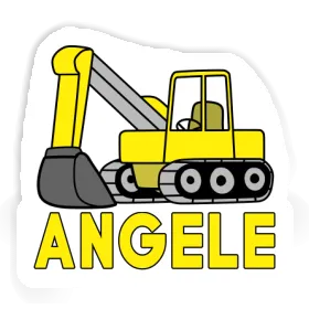 Sticker Angele Excavator Image