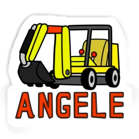 Sticker Angele Mini-Excavator Image