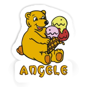 Sticker Ice Cream Bear Angele Image