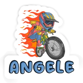 Freeride Biker Sticker Angele Image