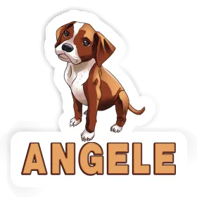 Boxer Dog Sticker Angele Image