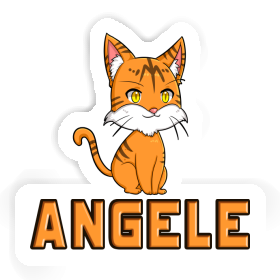 Sticker Angele Cat Image