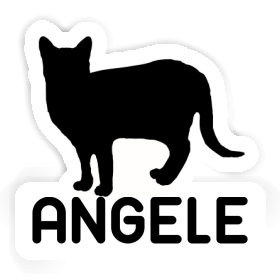 Angele Autocollant Chat Image