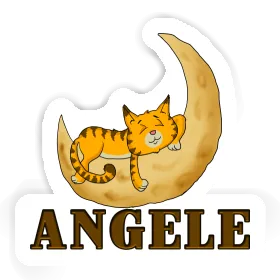 Sleeping Cat Sticker Angele Image