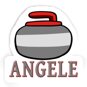 Curling Stone Sticker Angele Image