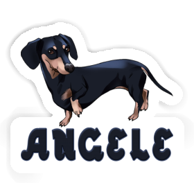 Angele Sticker Dachshund Image