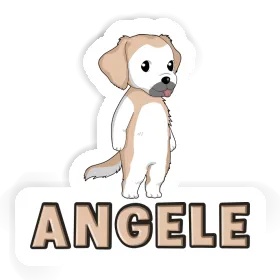 Aufkleber Golden Retriever Angele Image