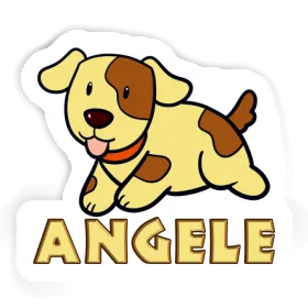 Chien Autocollant Angele Image