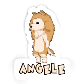 Aufkleber Angele Collie Image