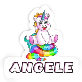 Angele Autocollant Bébé licorne Image