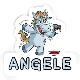 Angele Sticker Weinhorn Image