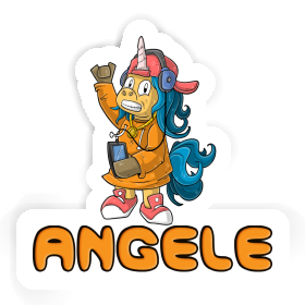 Hip-Hop Unicorn Sticker Angele Image