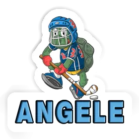 Angele Sticker Hockey Player Image