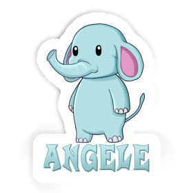 Elephant Sticker Angele Image