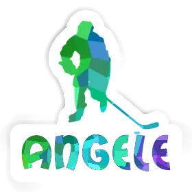 Angele Autocollant Joueur de hockey Image