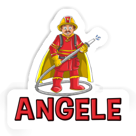 Firefighter Sticker Angele Image